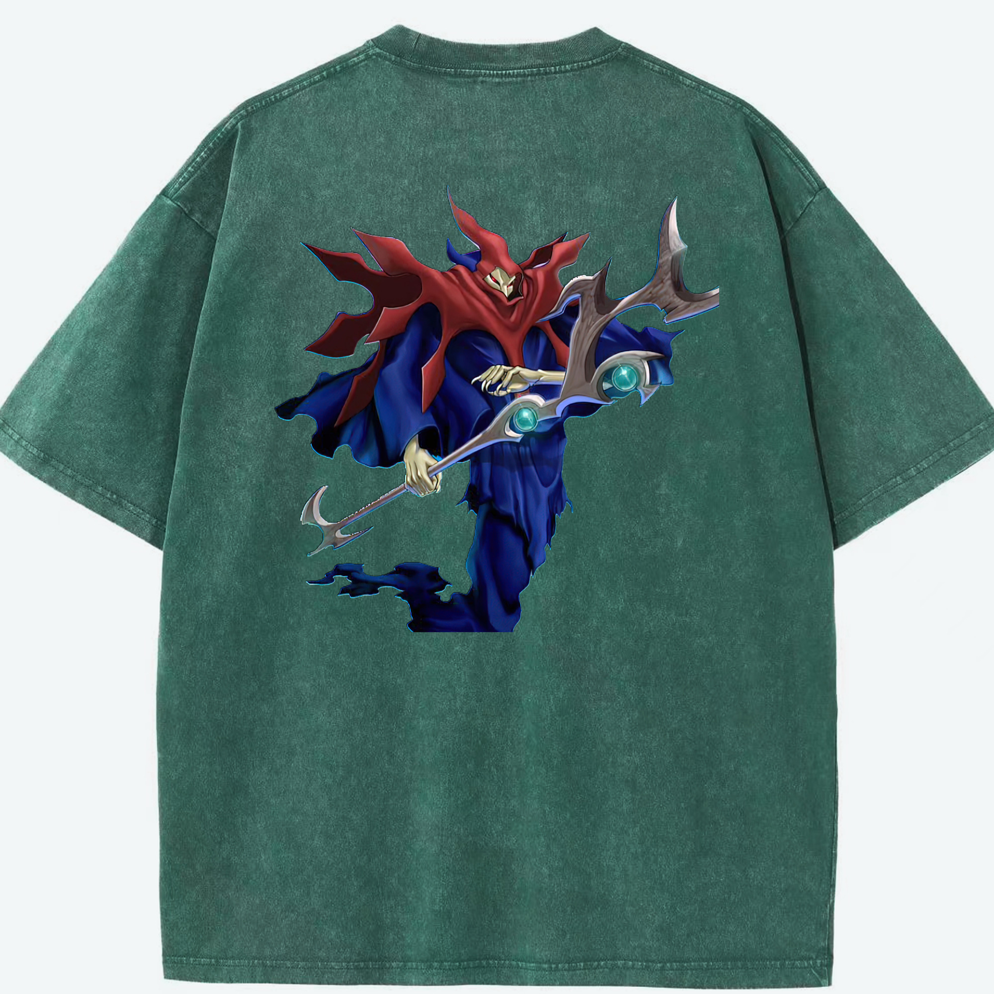 （画像用） 遊☆戯☆王 Yu-Gi-Oh! 綿100% ヴィンテージ風 半袖Tシャツ（背面プリント）